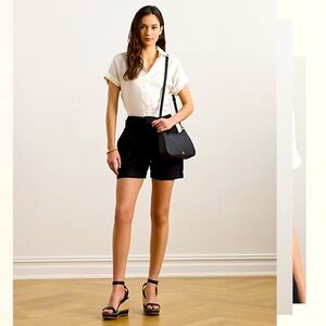 Lauren Relaxed Fit Linen Short-Sleeve Shirt
Size L
